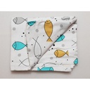 Flanel tetra pelene sa uzorkom - 70x80 cm