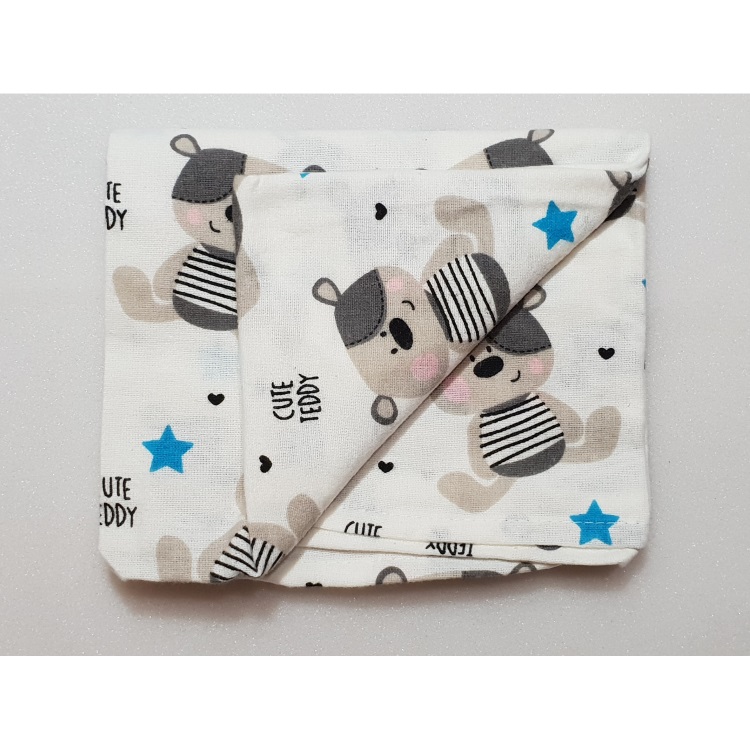 Flanel tetra pelene sa uzorkom - 70x80 cm