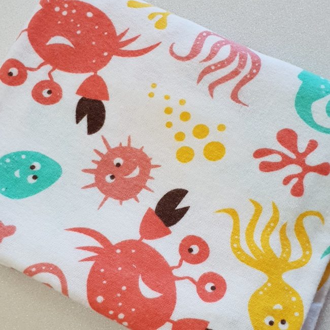 Flanel tetra pelene sa uzorkom - 70x80 cm