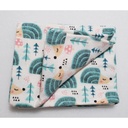 Flanel tetra pelene sa uzorkom - 70x80 cm