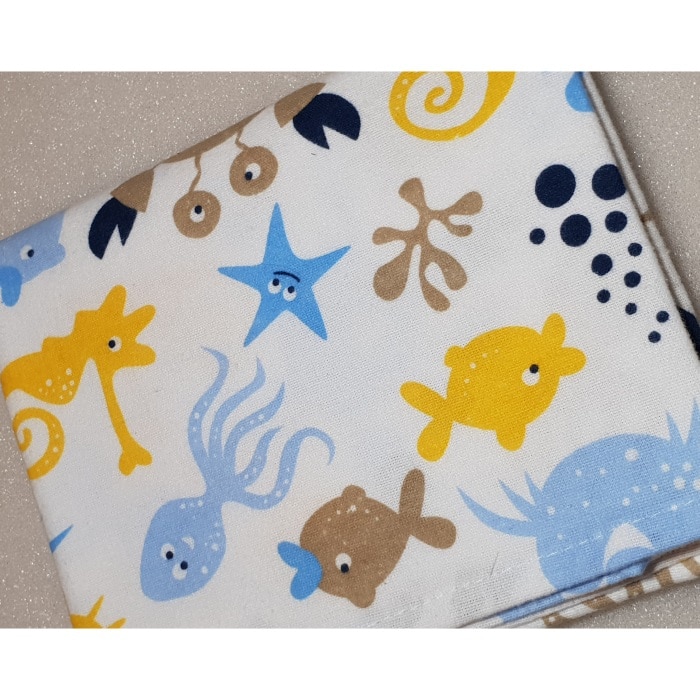 Flanel tetra pelene sa uzorkom - 70x80 cm
