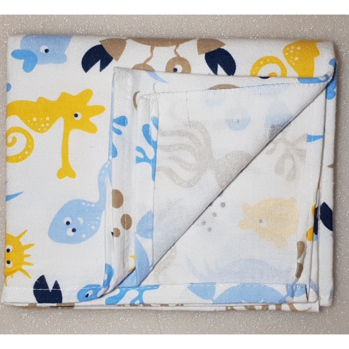 Flanel tetra pelene sa uzorkom - 70x80 cm