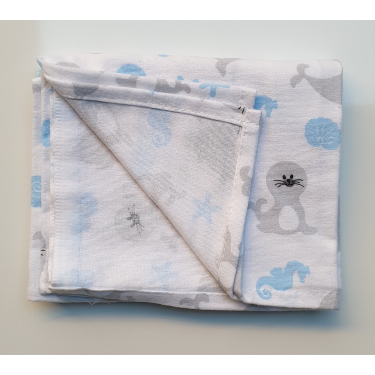 Flanel tetra pelene sa uzorkom - 70x80 cm