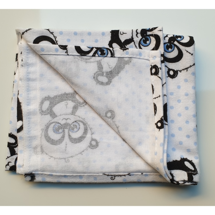 Flanel tetra pelene sa uzorkom - 70x80 cm