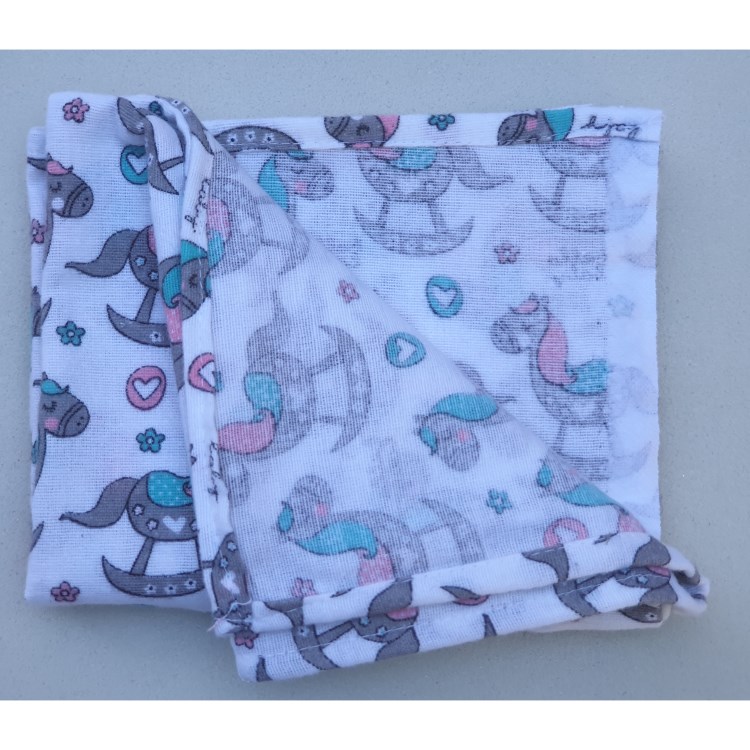 Flanel tetra pelene sa uzorkom - 70x80 cm