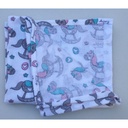 Flanel tetra pelene sa uzorkom - 70x80 cm