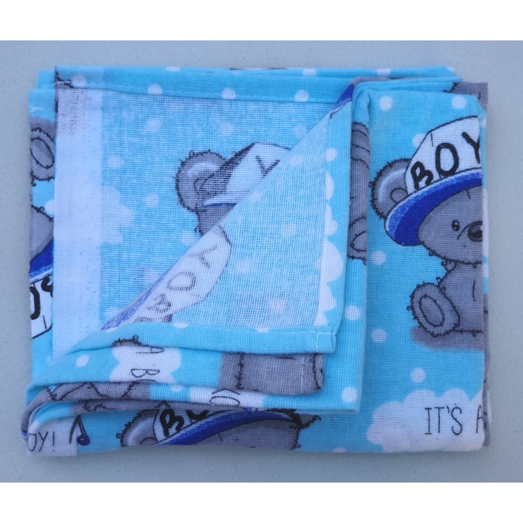 Flanel tetra pelene sa uzorkom - 70x80 cm