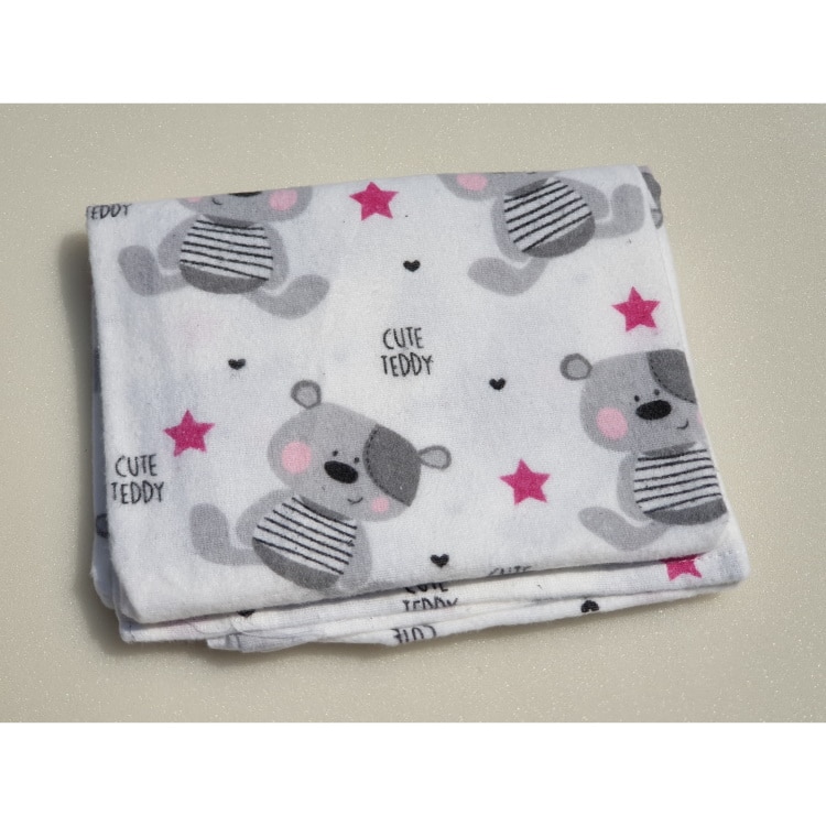Flanel tetra pelene sa uzorkom - 70x80 cm