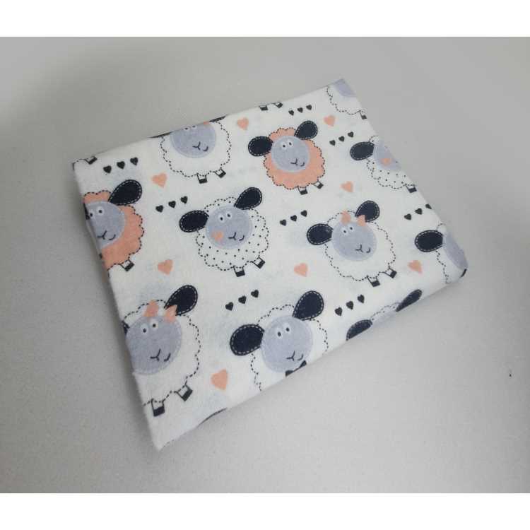 Flanel tetra pelene sa uzorkom - 70x80 cm