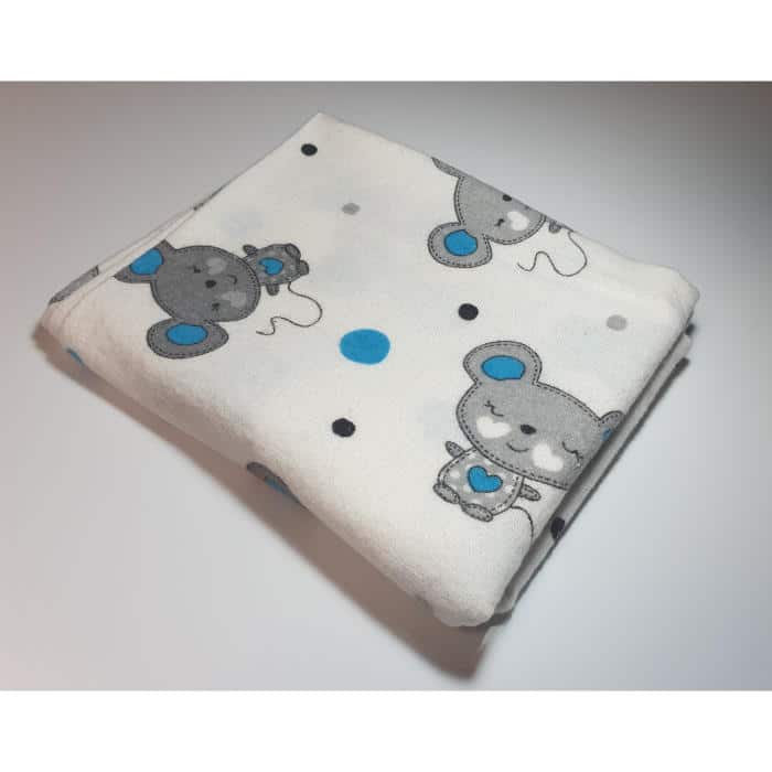 Flanel tetra pelene sa uzorkom - 70x80 cm