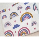 Flanel tetra pelene sa uzorkom - 70x80 cm