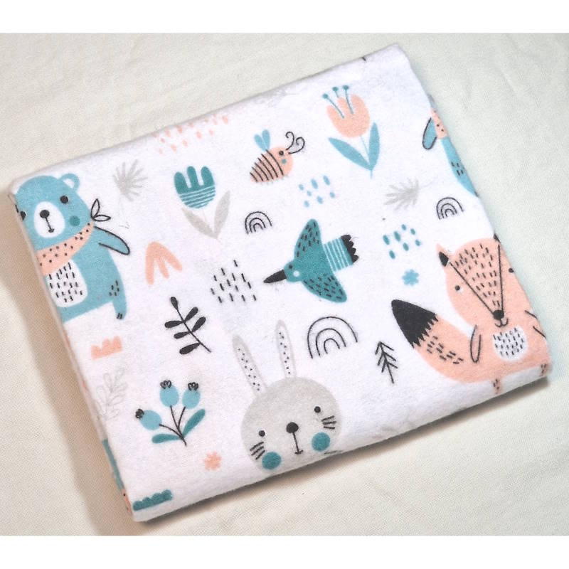 Flanel tetra pelene sa uzorkom - 70x80 cm
