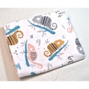 Flanel tetra pelene sa uzorkom - 70x80 cm