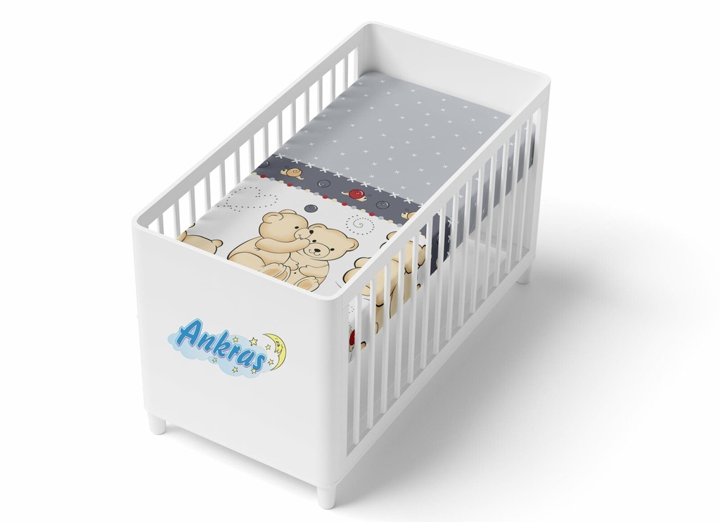 Plahta sa motivom za dječji krevetić - 120x60 cm