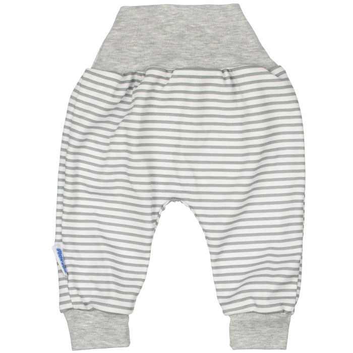 Hlačice za bebe - sive prugice