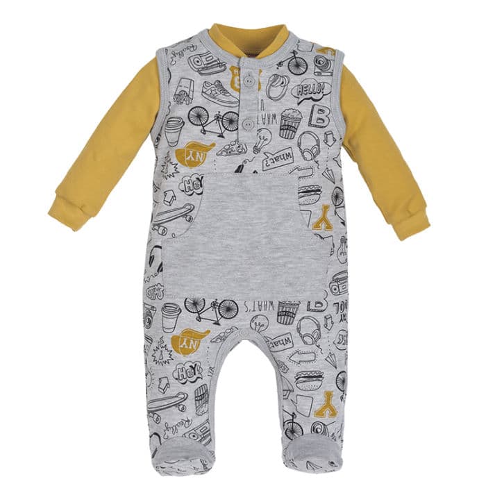 Kombinezon sa stopalicama i majica - Route 66