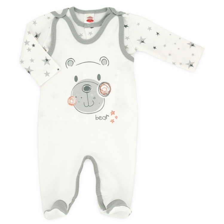 Kombinezon sa stopalicama i majica - Medo 2