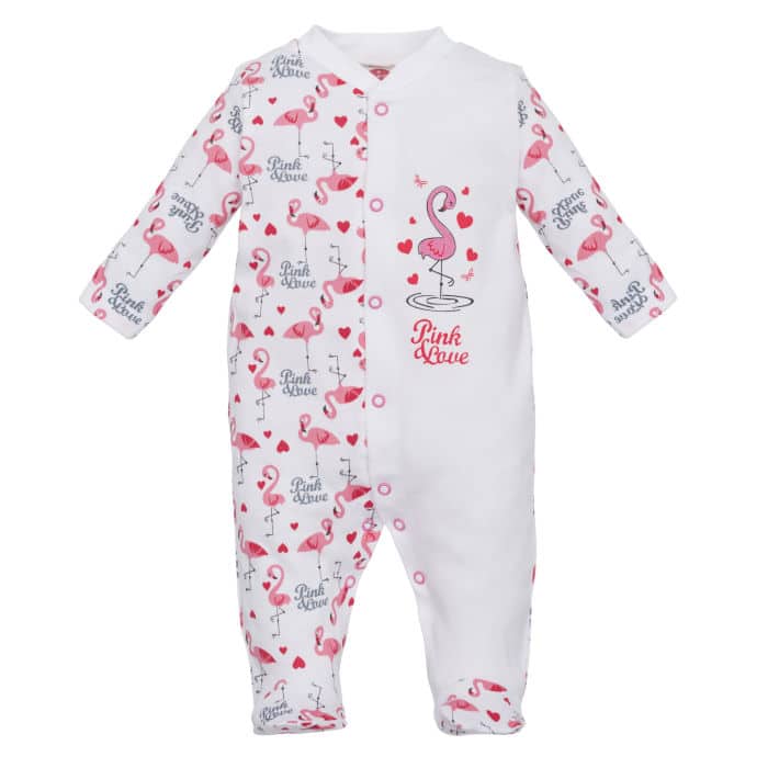 Pidžama za bebu - flamingo