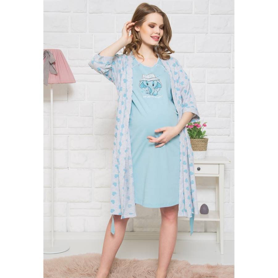 Komplet spavaćica i ogrtač - S0228