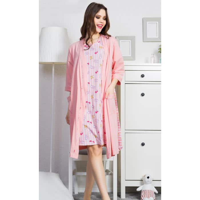 Komplet spavaćica i ogrtač - S0035-6