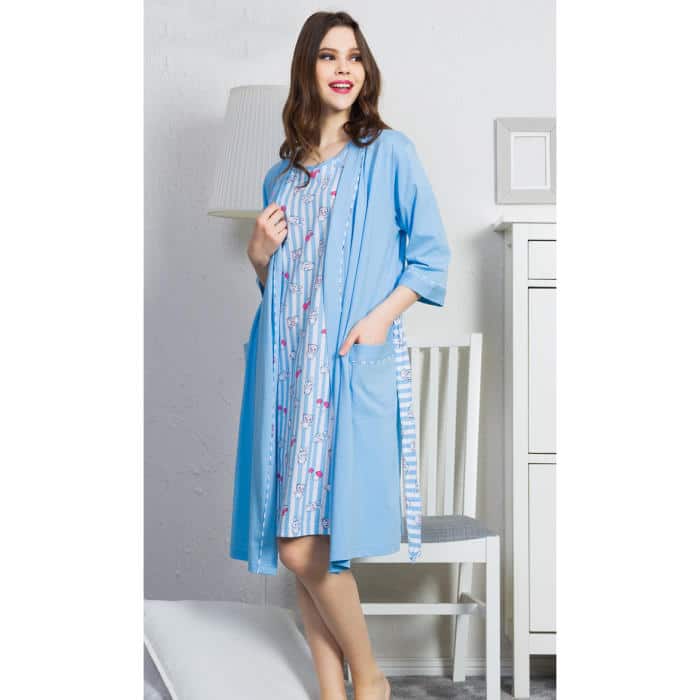 Komplet spavaćica i ogrtač - S0035-5