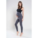 Pamučne tajice za trudnice - grafitne