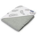 Ručnik za bebu sa kapuljačom - 100x100 cm - pero