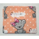 Flanel tetra pelene sa uzorkom - 70x80 cm