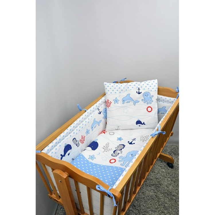 Posteljina za koljevku - 5-djelni komplet