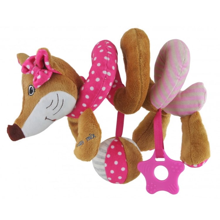 Spiralna igračka - roza lisica - D0232-5