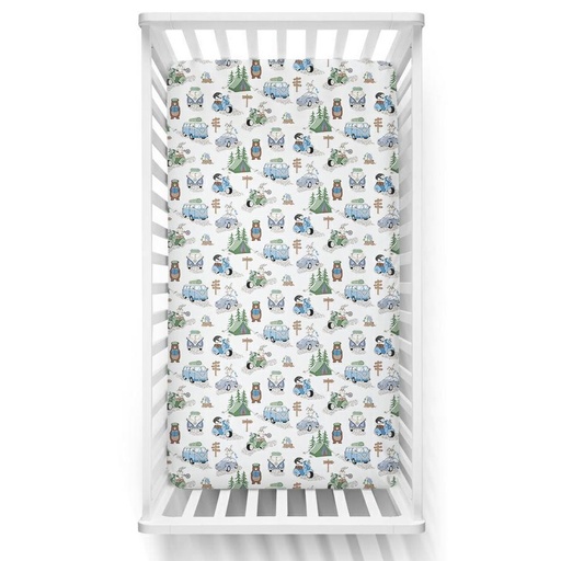 [P0066-43] Plahta sa motivom za dječji krevetić - 120x60 cm