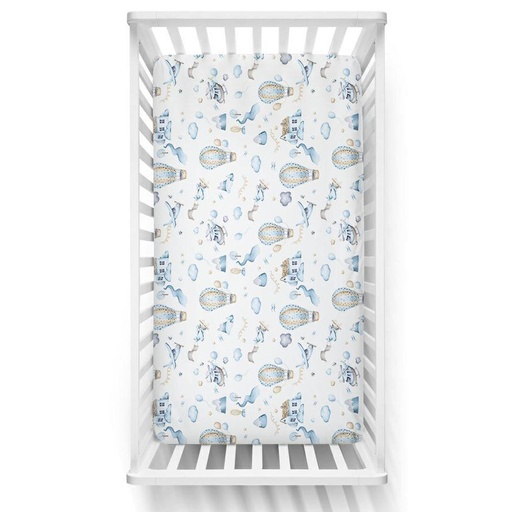 [P0066-60] Plahta sa motivom za dječji krevetić - 120x60 cm